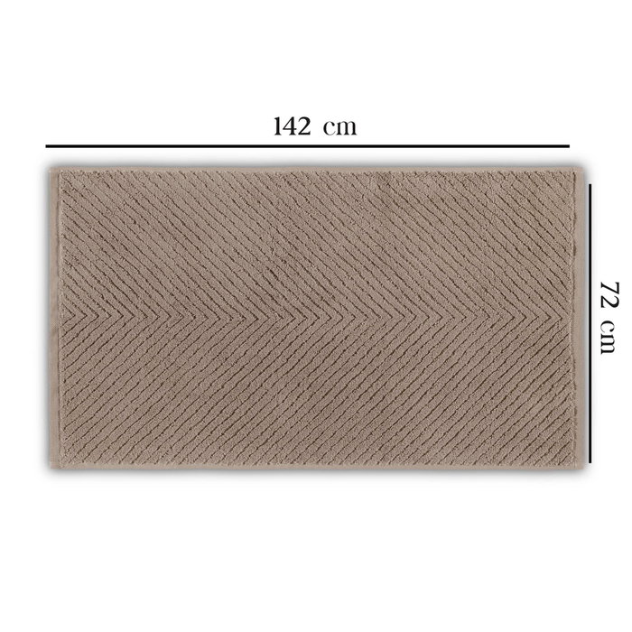 Mijölnir Toalla de Baño 100% Algodón Marrón 76 x 142 cm